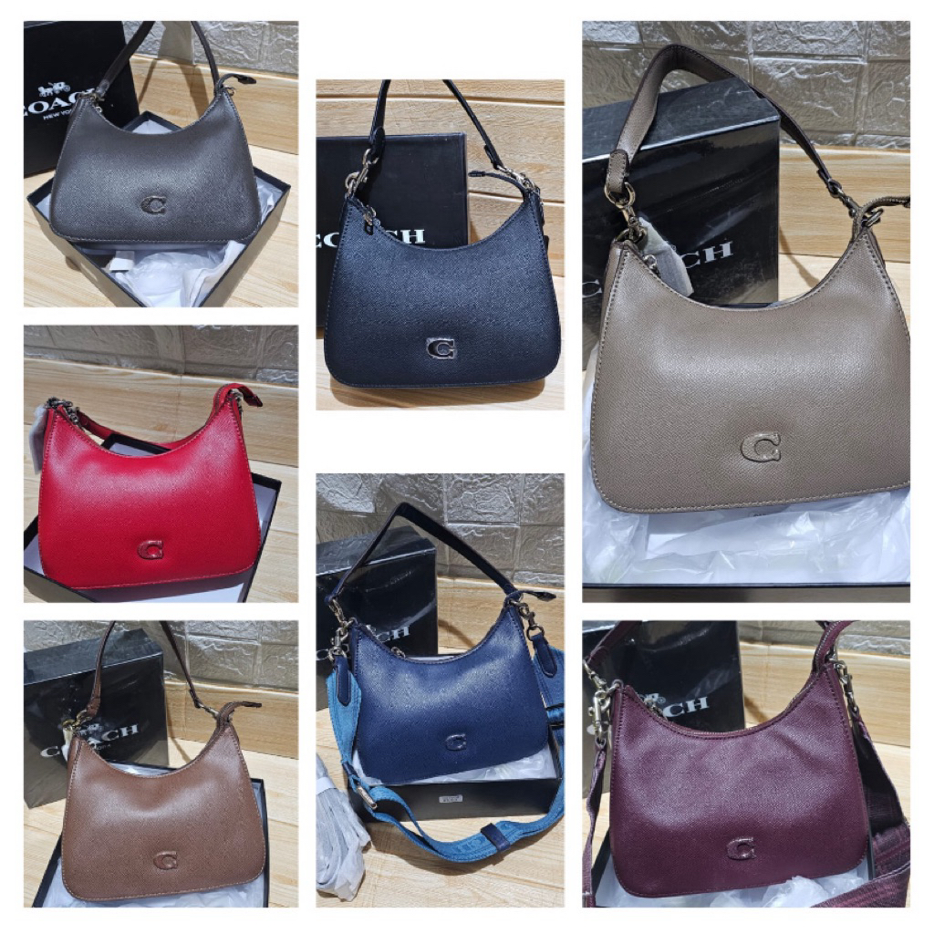 coach hobo crosbody crossgrain bag / tas wanita