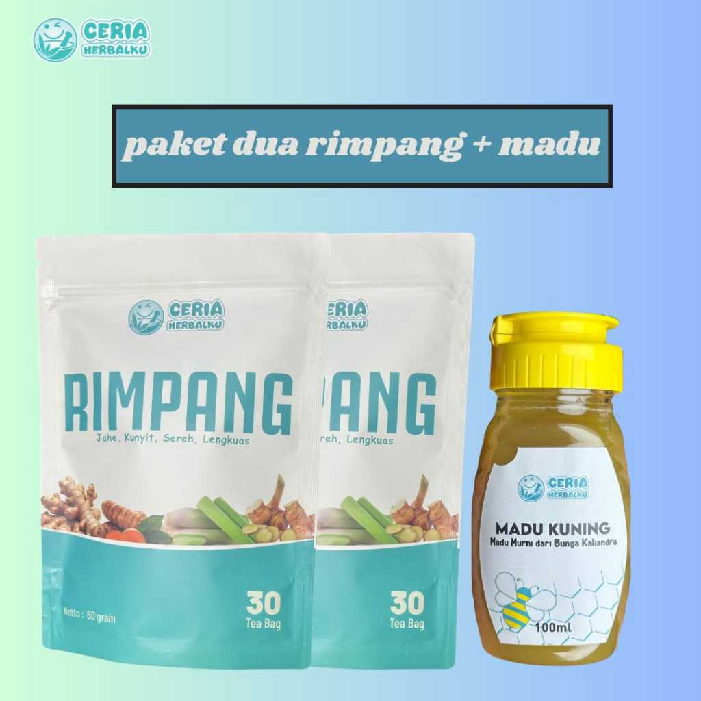 

(PAKET MADU 2) Teh rimpang berbasis rempah by Ceria Herbalku