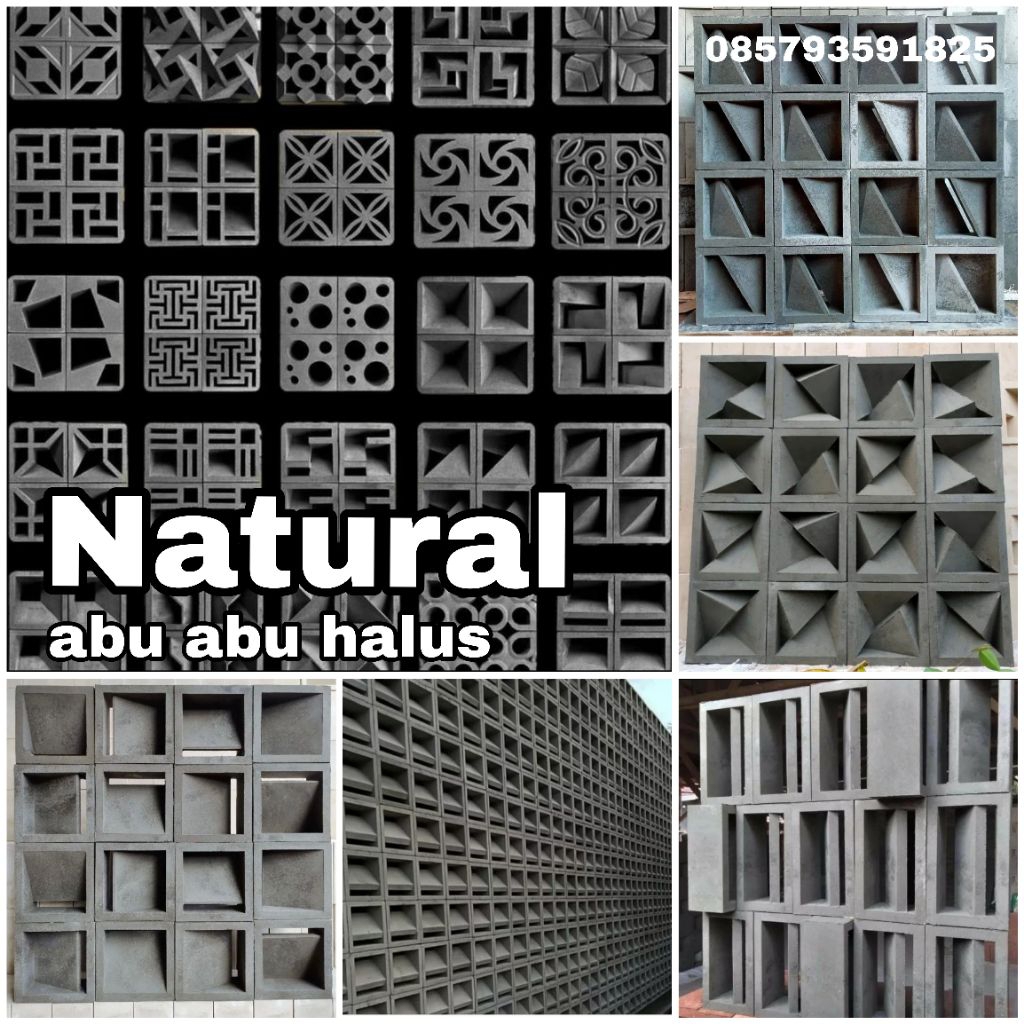 ROSTER BETON MINIMALIS / Roster beton abu abu halus natural