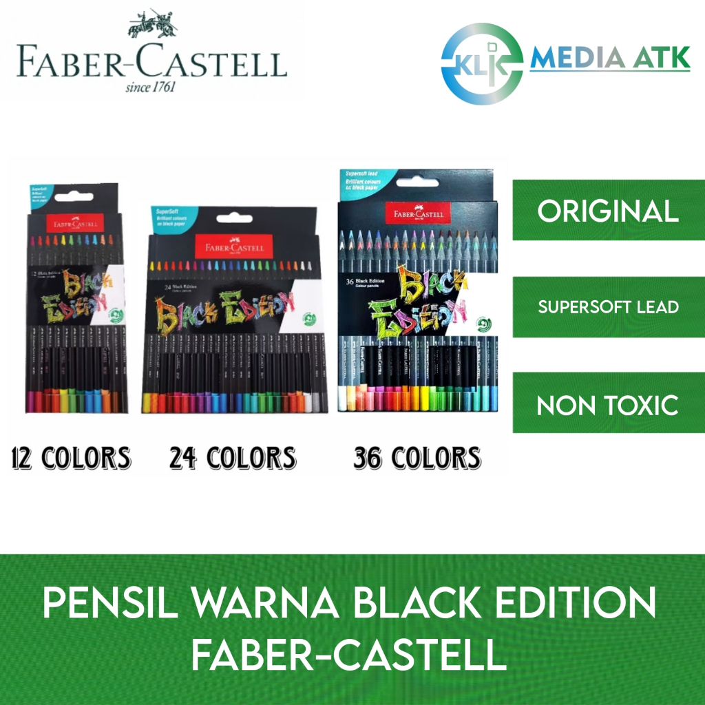 

Pensil Warna Faber-Castell Black Edition 12/24/36 Non Toxic