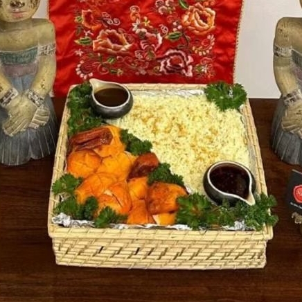 Roast Chicken Hainan Rice Parcel