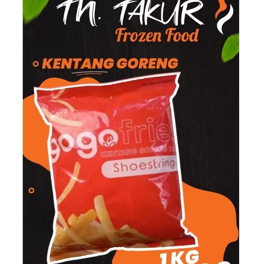 

Kentang Goreng Gogo Shoestring Crinkle 1kg
