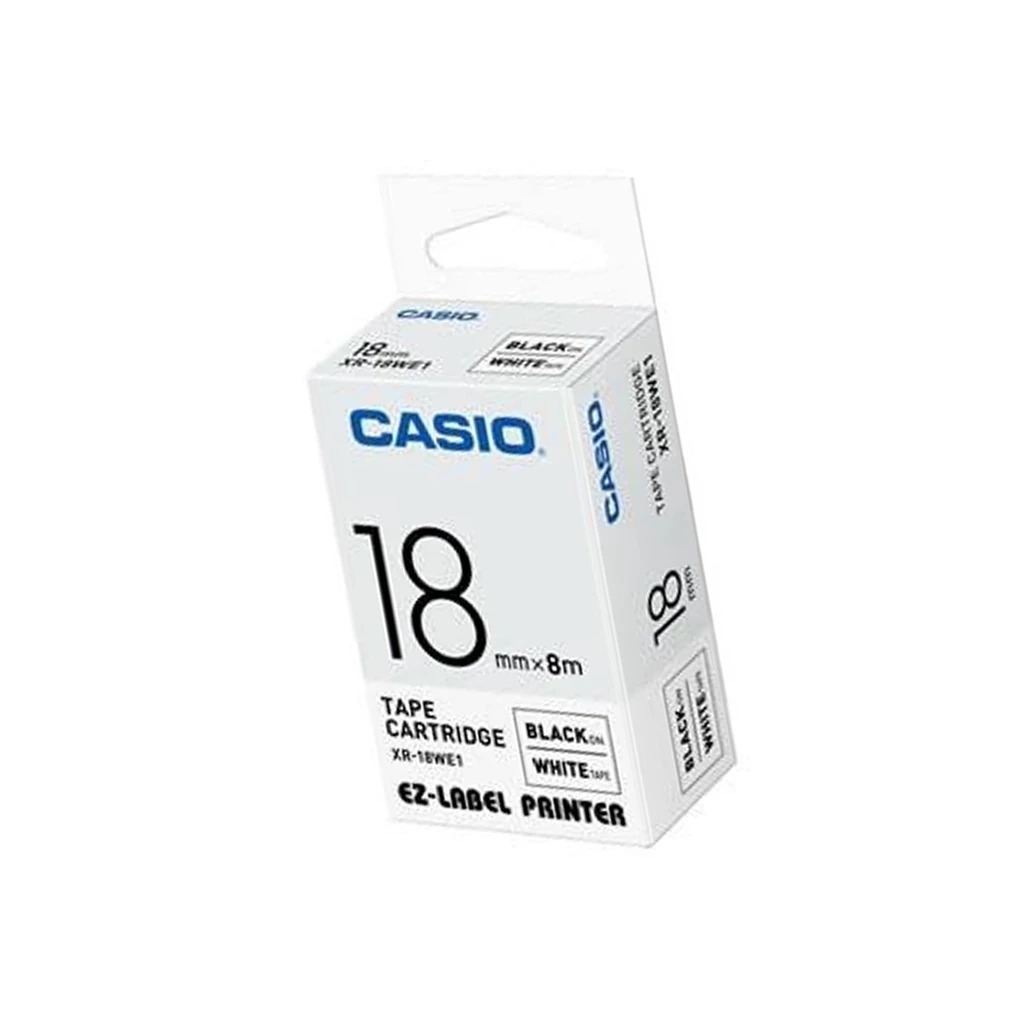 

CASIO XR-18WE1 - Label Tape - Printer - Putih Hitam - 18 mm
