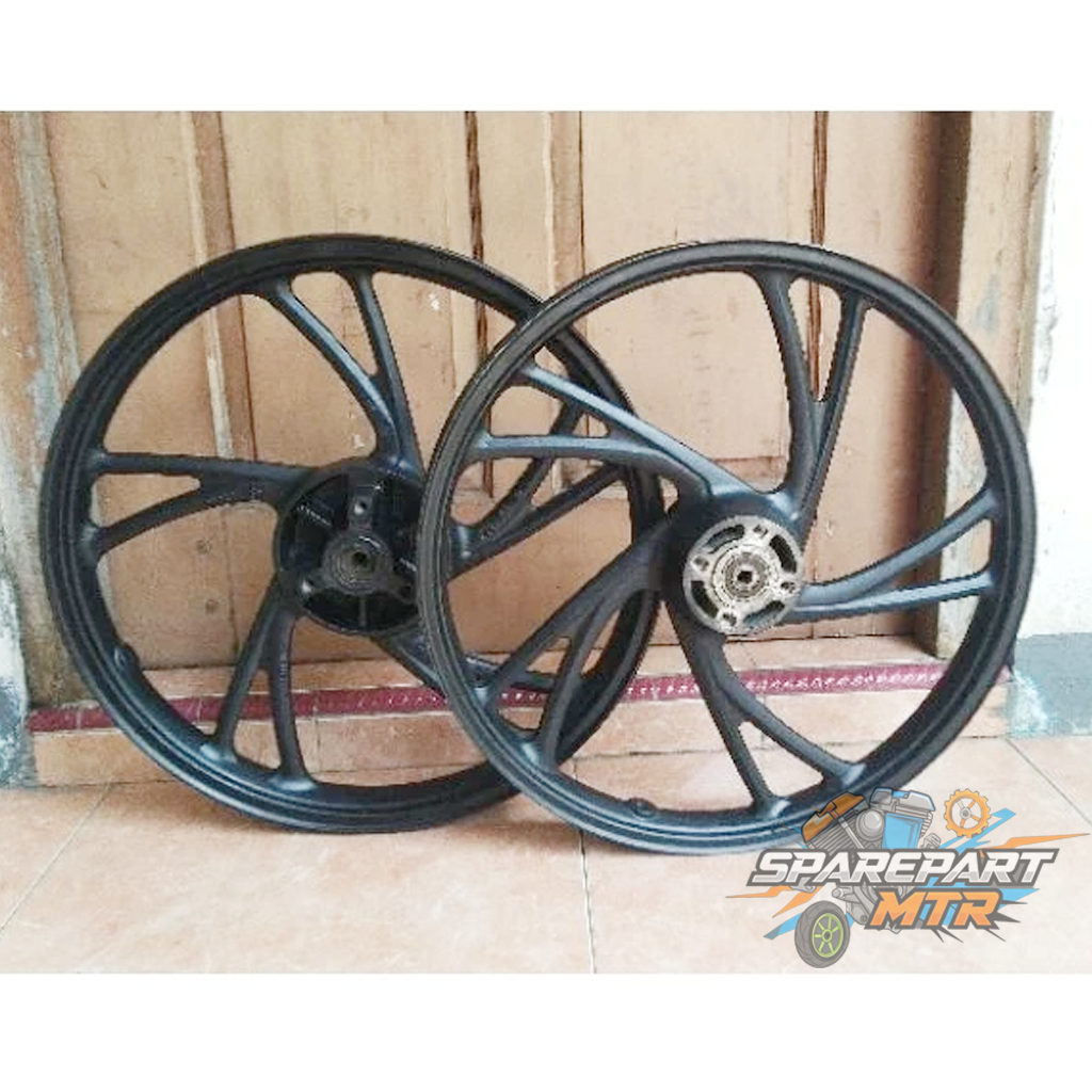 Racing axelo double disc/velg racing suzuki shogun axelo double disc original depan belakang ring17