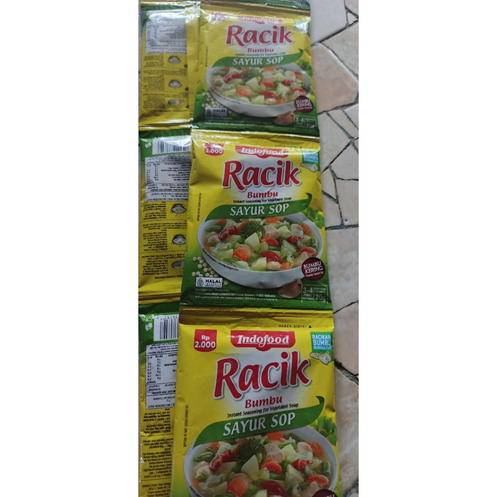 

Racik Sayur Sop indofood Per renceng isi 10 sachet