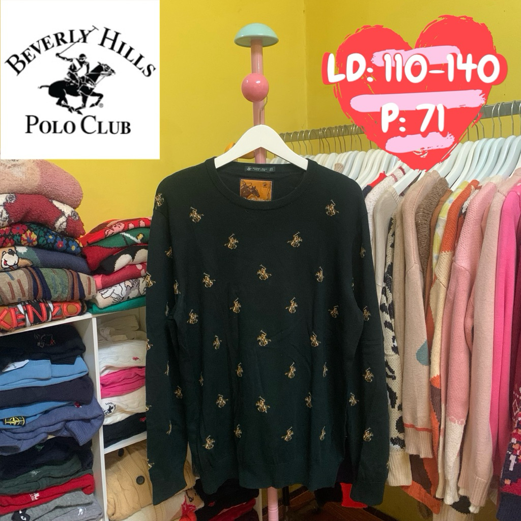 sweater rajut KNITWEAR brand BEVERLY HILLS POLO CLUB