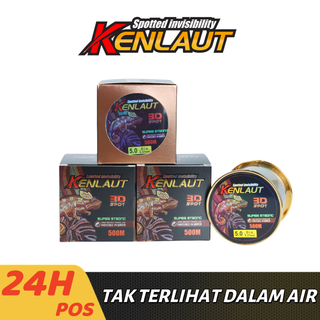 Senar Pancing 500m 100m Speckle Bunglon Nylon Senar Titik Tak Terlihat Garis