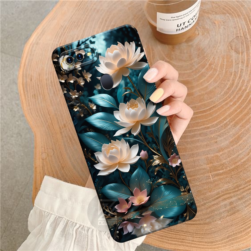 Case Oppo F9,F9 Pro - Fashion Case Bunga - Softcae Oppo F9,F9 Pro - Pro Camera - Casing Oppo F9,F9 P
