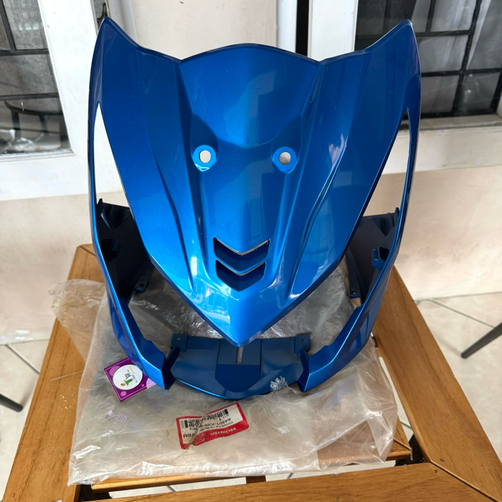 Cover Panel Depan Tameng Biru Beat FI Stater Kasar Original AHM 64301-K25-900VBM