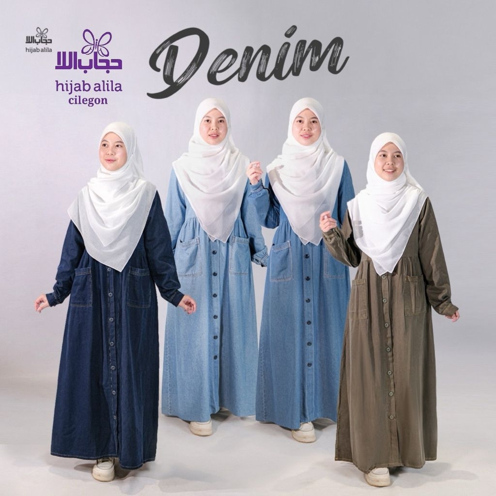 GAMIS DENIM POCKET By Hijab Alila