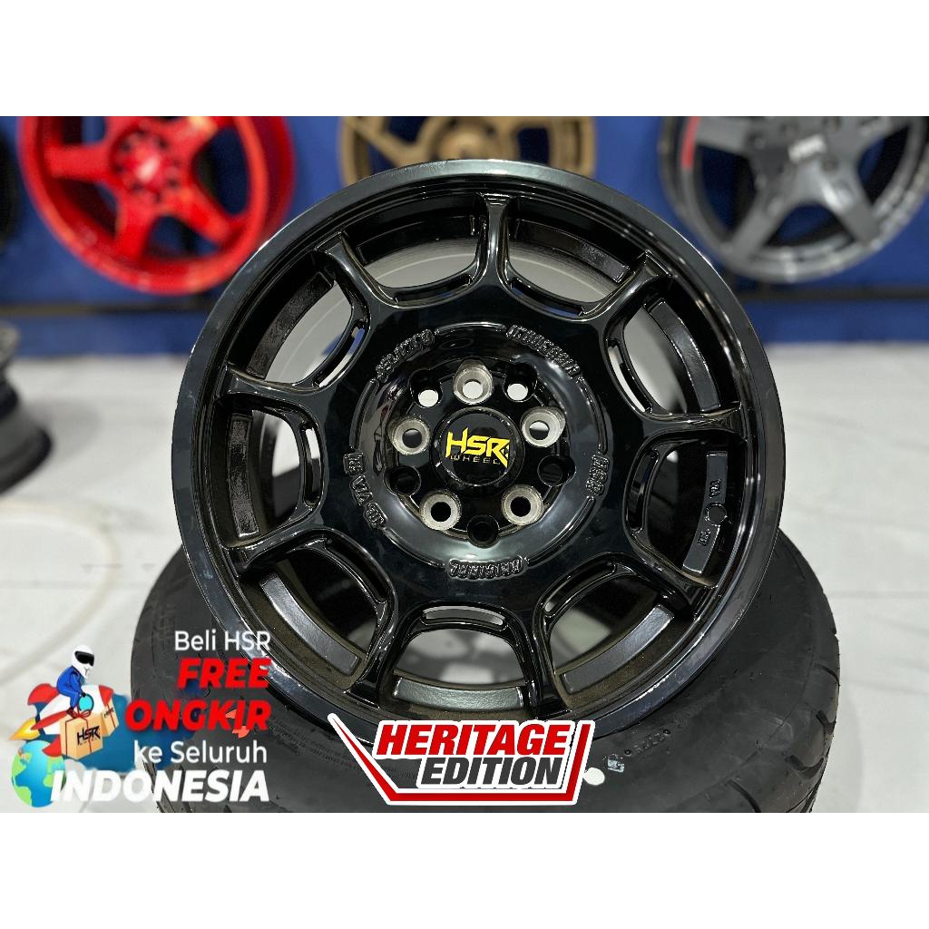 Velg R15 Model Rally HSR Jelimpo Ring15 Lubang 5 Mobil Ertiga Innova Apv Granmax