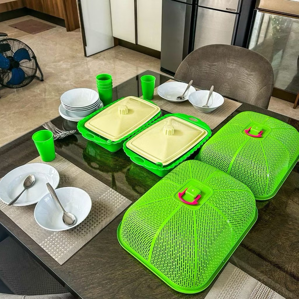 ALAT MAKAN KELUARGA 1 SET SEMI MELAMIN