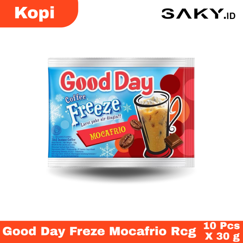 

Good Day Freeze Mocafrio 10 x 30 gr ( renceng / renteng ) / Good Day Freeze