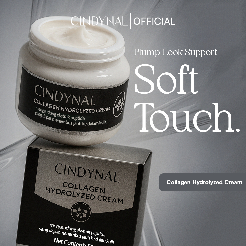 YZKMSKIN - Cindynal Men's Collagen Hydrolyzed Cream Pelembab Wajah Untuk Kulit Kusam 50g