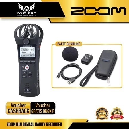 Zoom H1N Digital Handy Recorder - Perekam Suara Zoom H1n