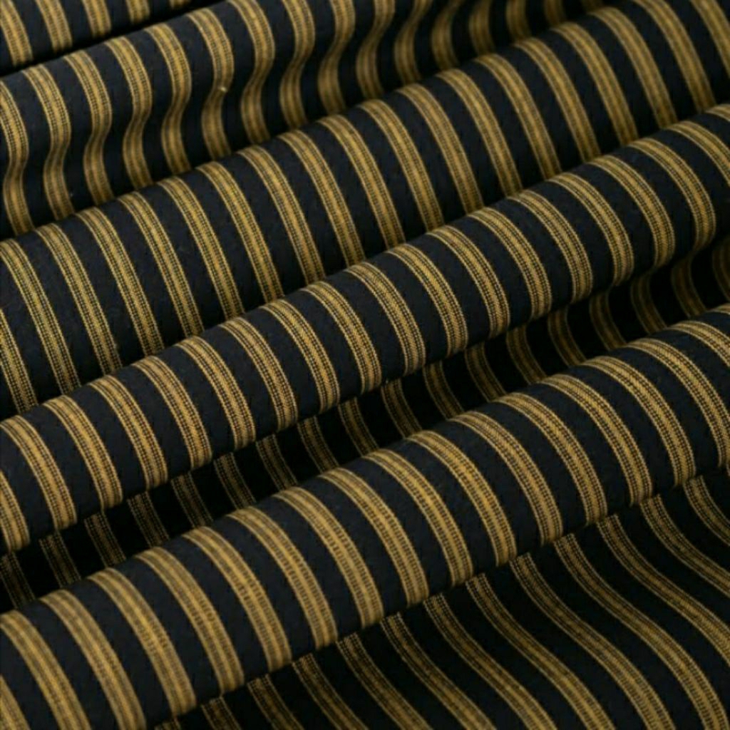 Kain Lurik Kuning Gold / Kain Tenun Lurik Kuning / Bahan Kebaya