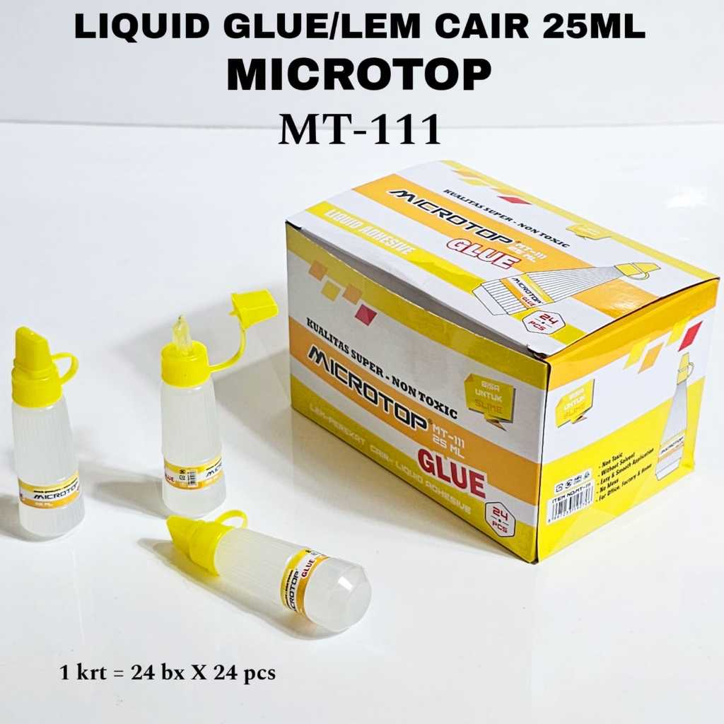

Lem Cair MICROTOP Kecil (24pc) & Tanggung (12pc)