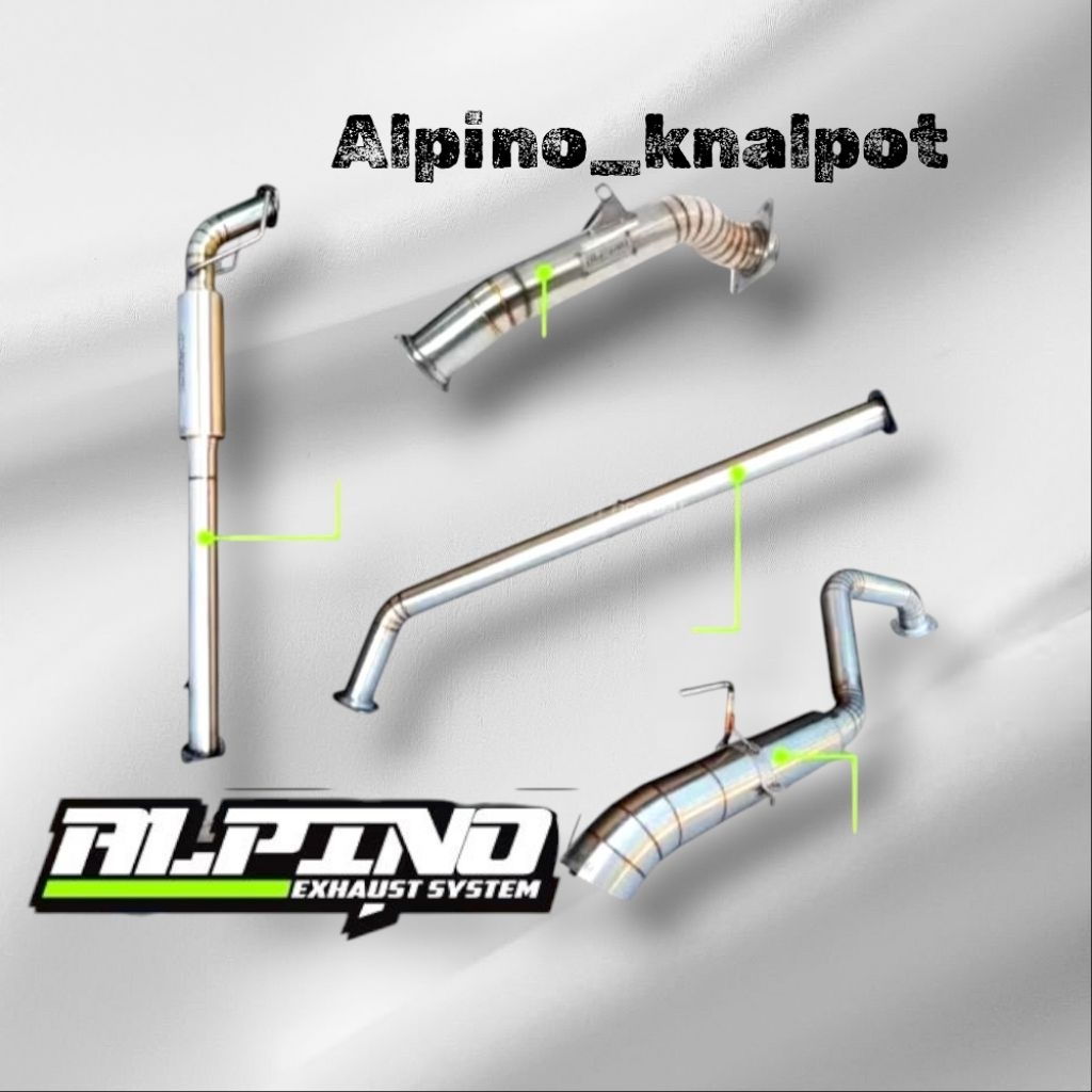 Alpino exhaust full system fortuner VRZ