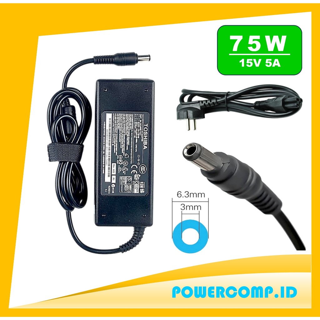 Adapter Charger Laptop Toshiba Satellite R10 R15 R20 R25 Toshiba Satellite U200 U200-ST2091 U205 U20