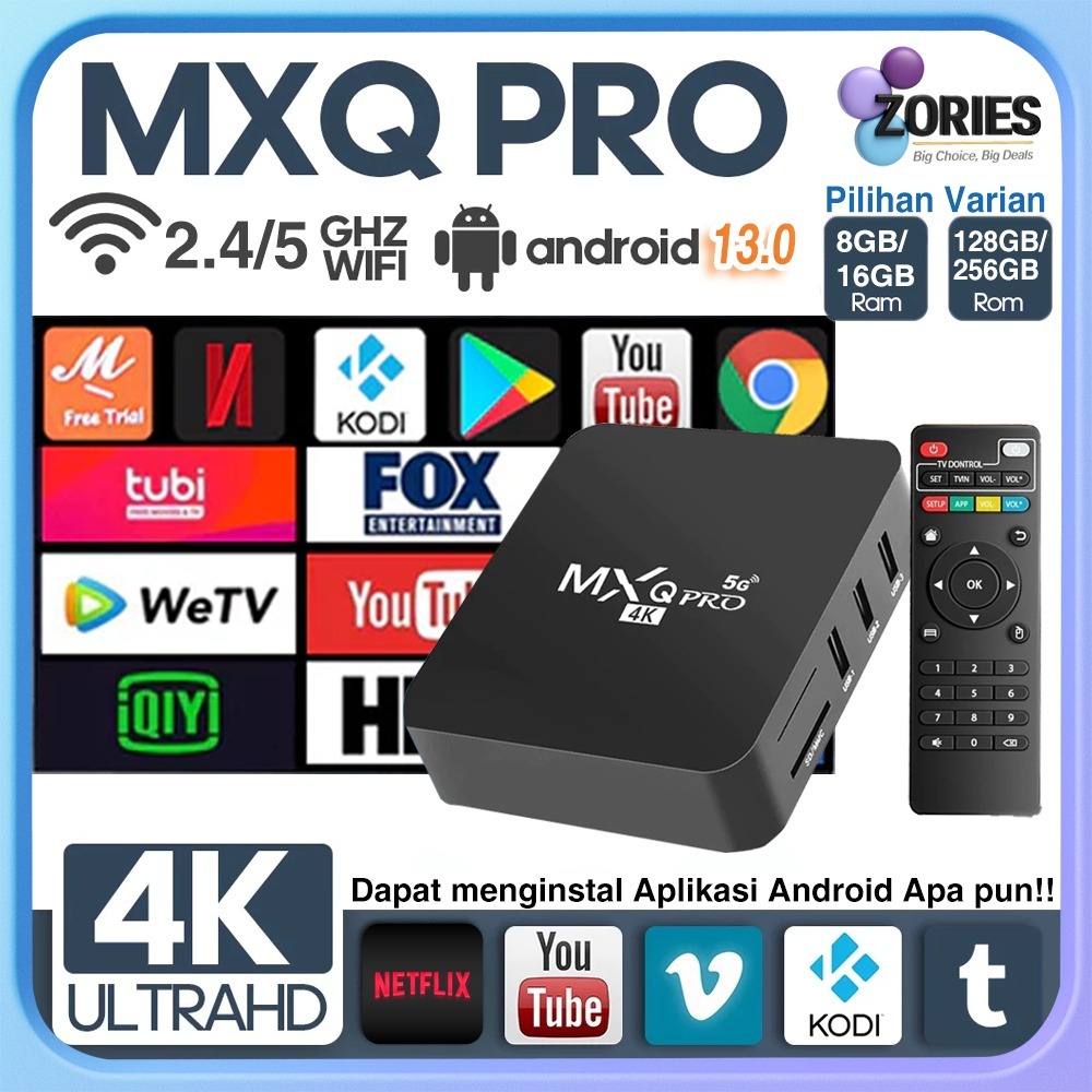 MXQ PRO Android TV Box 4K HD Smart Set Top Box 4G+32G Bluetooth digital Stb TV BOX Smart TV 4K Ultra