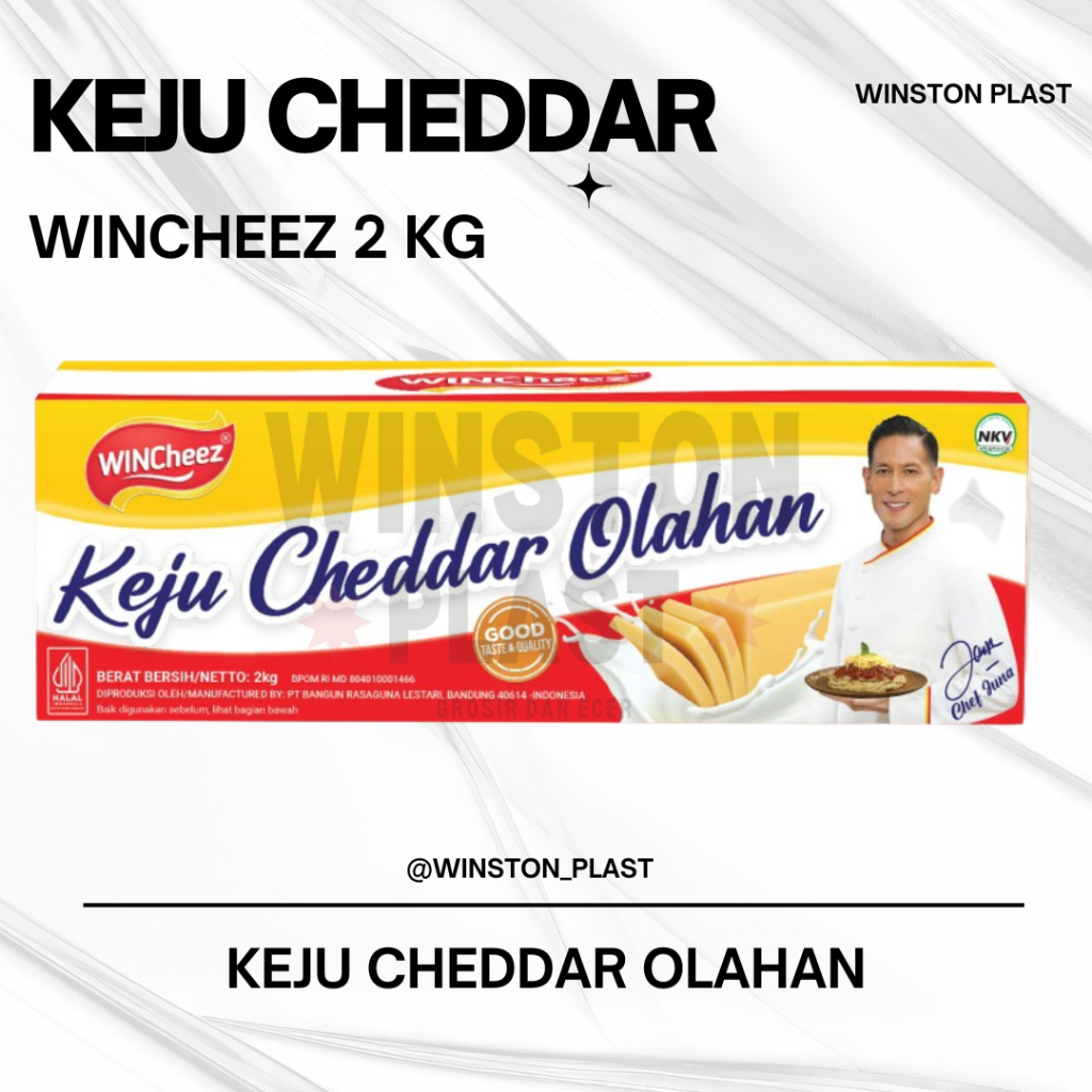 

Keju Cheddar WINCHEEZ 2kg / Keju Wincheez 2kg