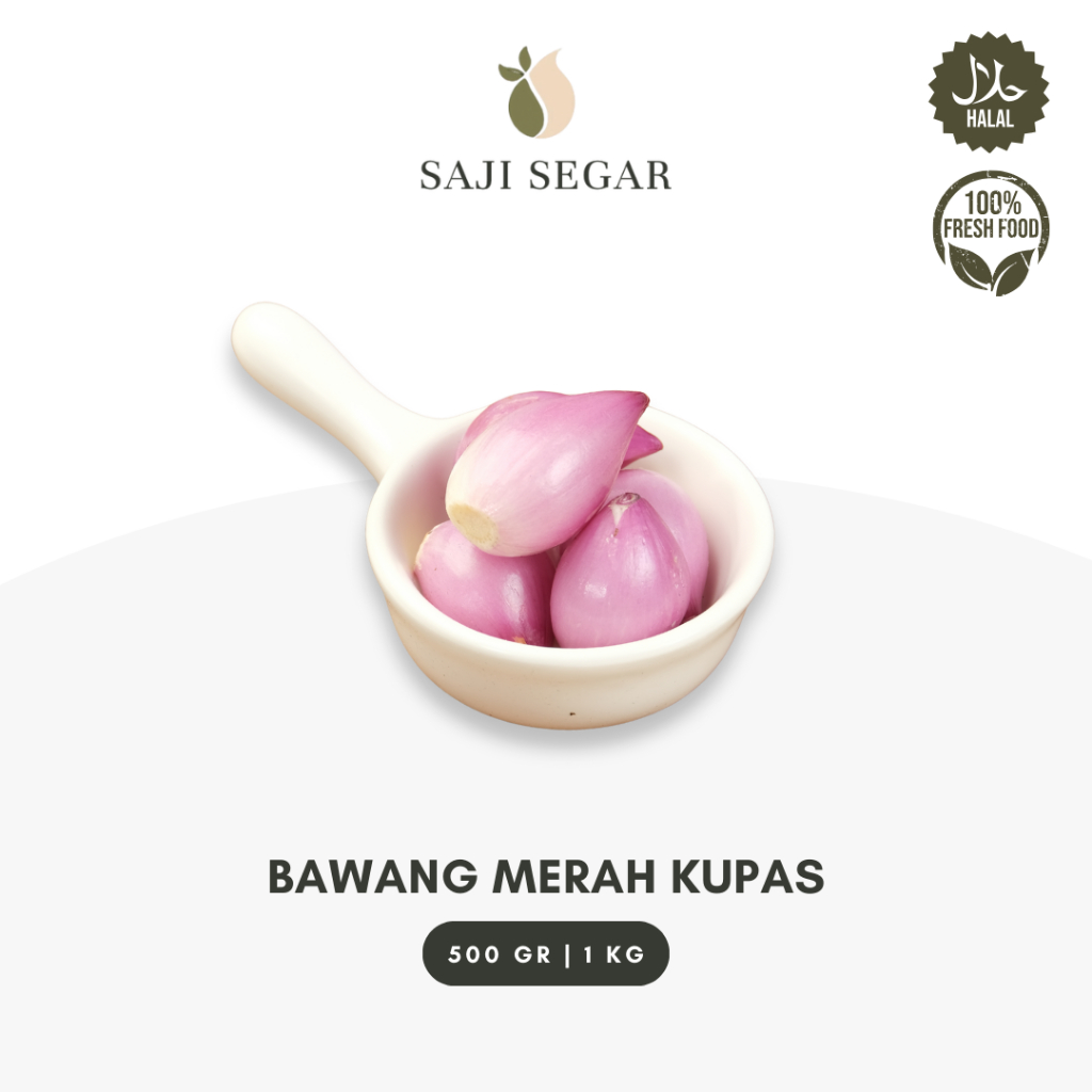 

Saji Segar Bawang Merah Kupas