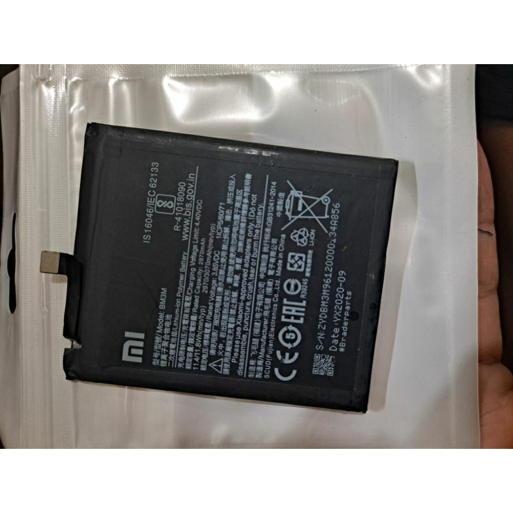 baterai batre batrai MI 9 SE ori copotan