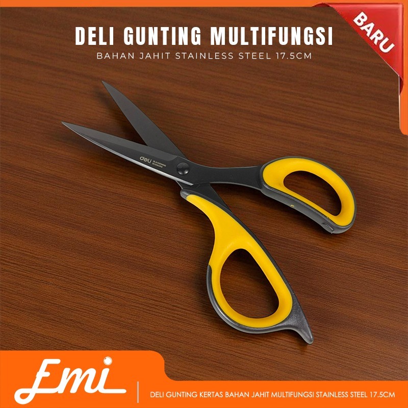 

Deli Gunting Kertas Bahan Jahit Multifungsi Stainless Steel 17.5cm