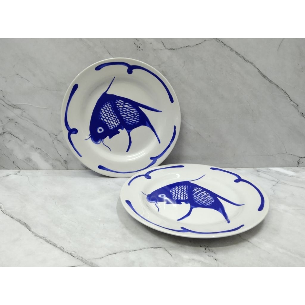 PIRING BATU CEPER KOPIN 9 INCH / PIRING KERAMIK / PIRING PORCELAIN - KOPIN