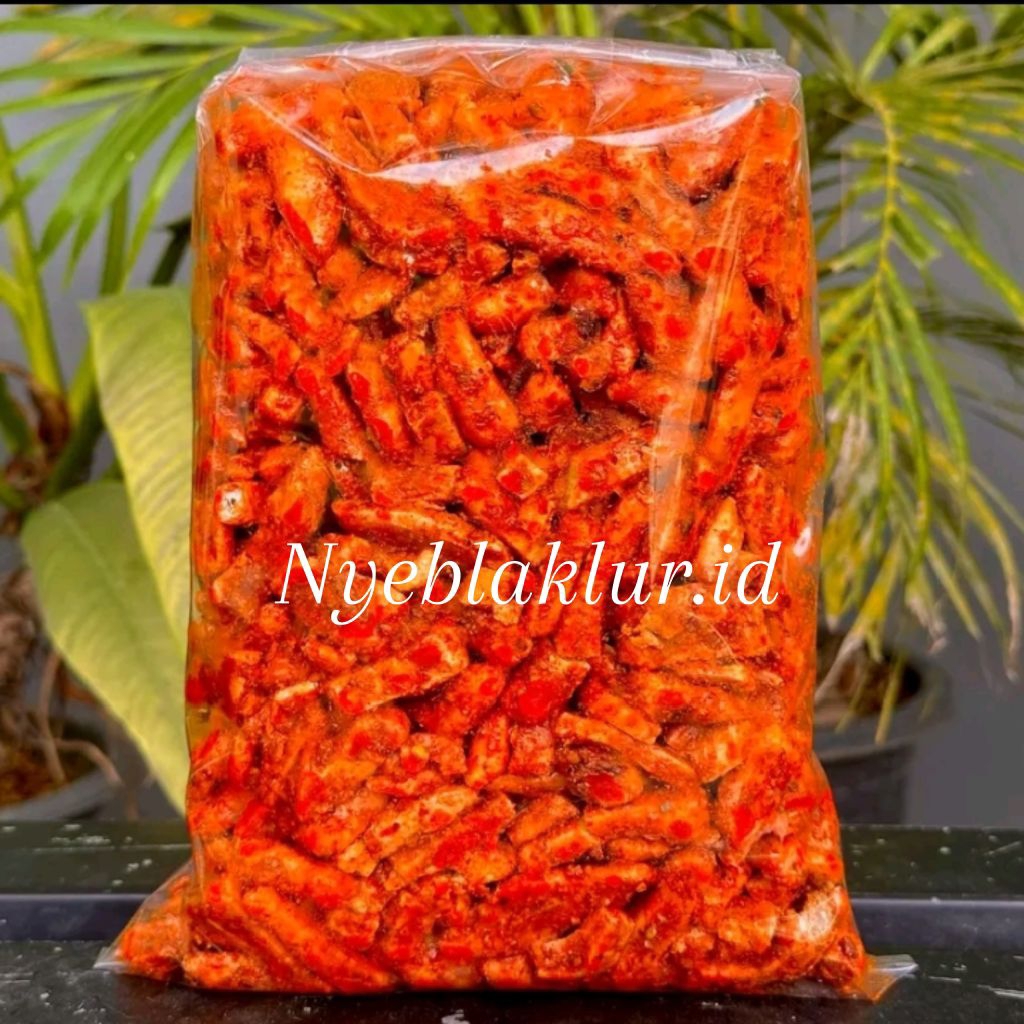 

Basreng pedas daun jeruk kemasan 1kg. Cemilan renyah, Cemilan pedas, Snack kering ringan, Basreng sultan bandung.