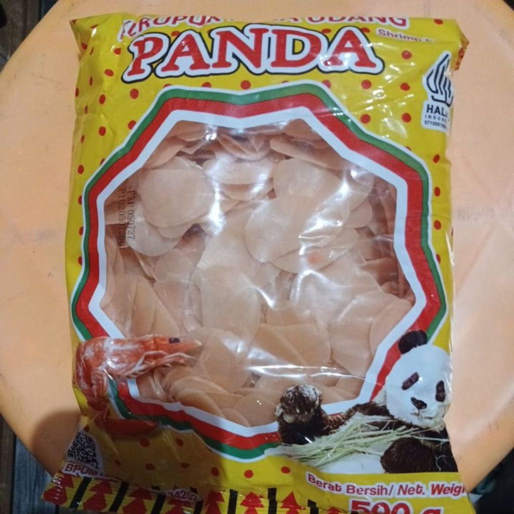 

kerupuk udang cap panda 500gr