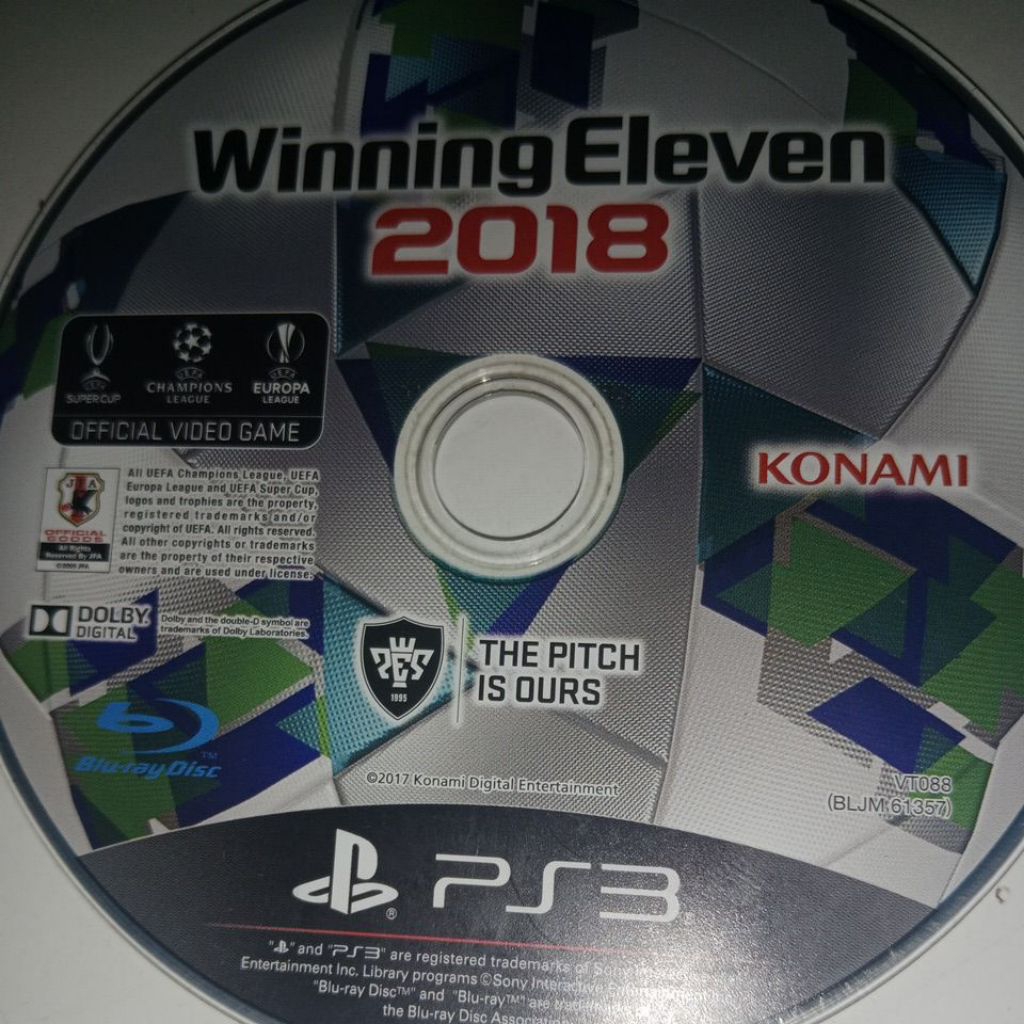 KASET PS3 WINNING ELEVEN 18 SECOND