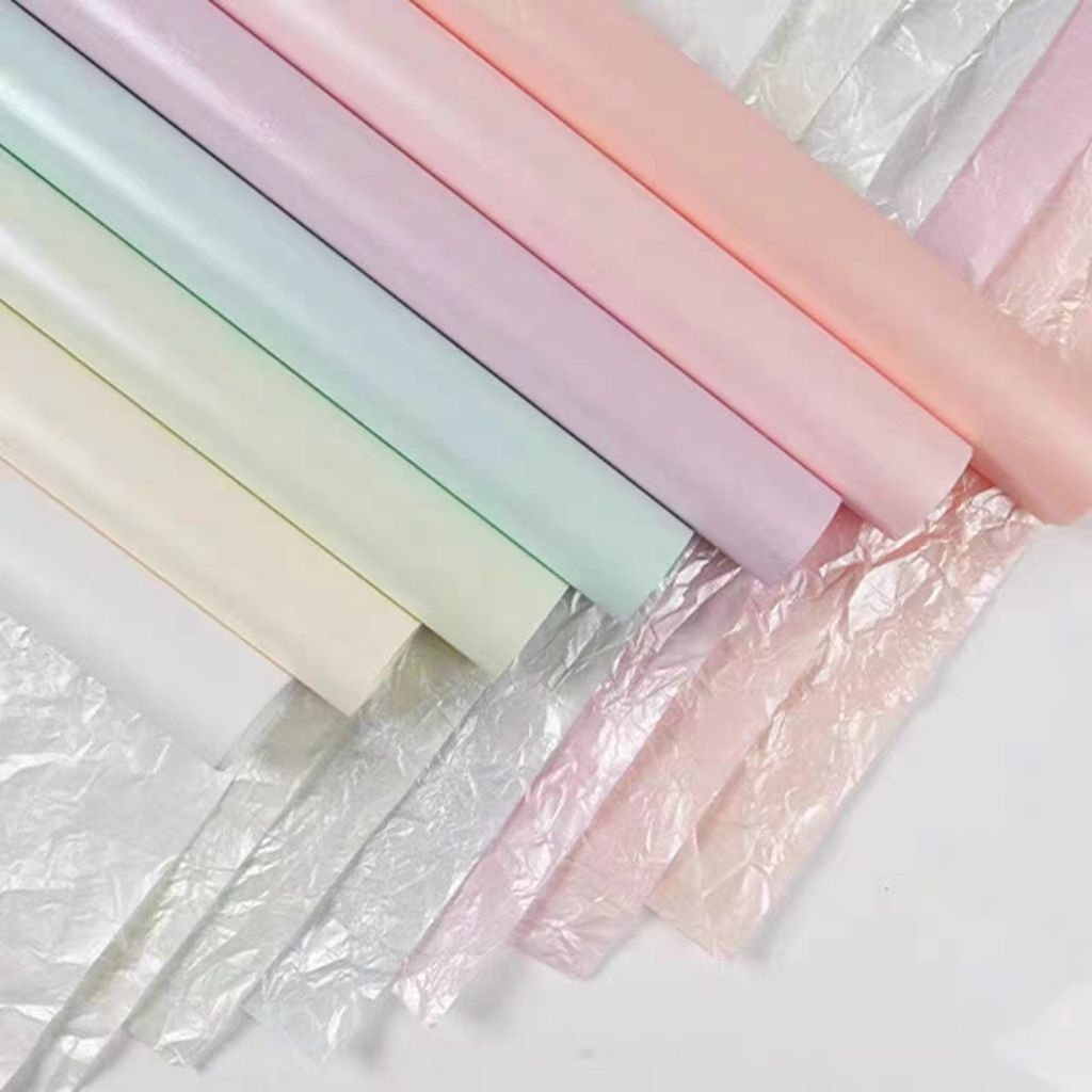 

Kertas bunga pearl paper / pearly snow pear paper/ wrapping paper kertas bunga buket waterproof