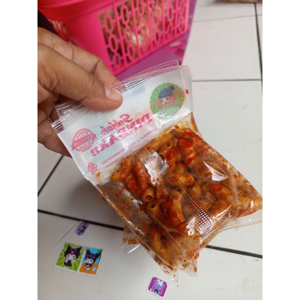 

makroni seblak dindaku isi 5 bungkus pedas gledek