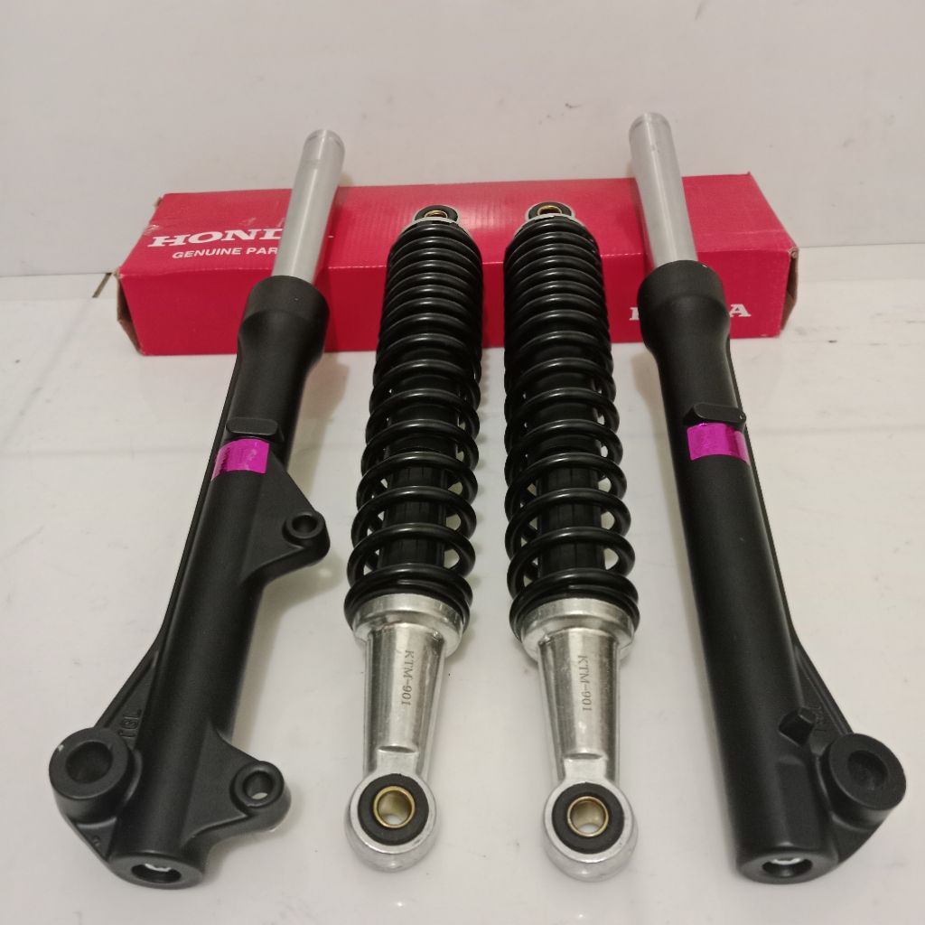 Shock depan + Shockbreaker belakang Revo absolut Blade new Supra X 125 injeksi-KWB Ori