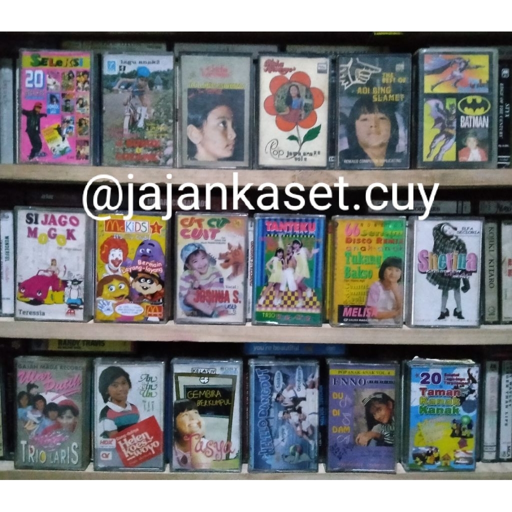 KASET PITA ANAK TRIO KWEK CHIKA ADI JOSHUA ENNO LERIAN TASYA AGNES SHERINA BARANG JADUL BARANG UNIK 