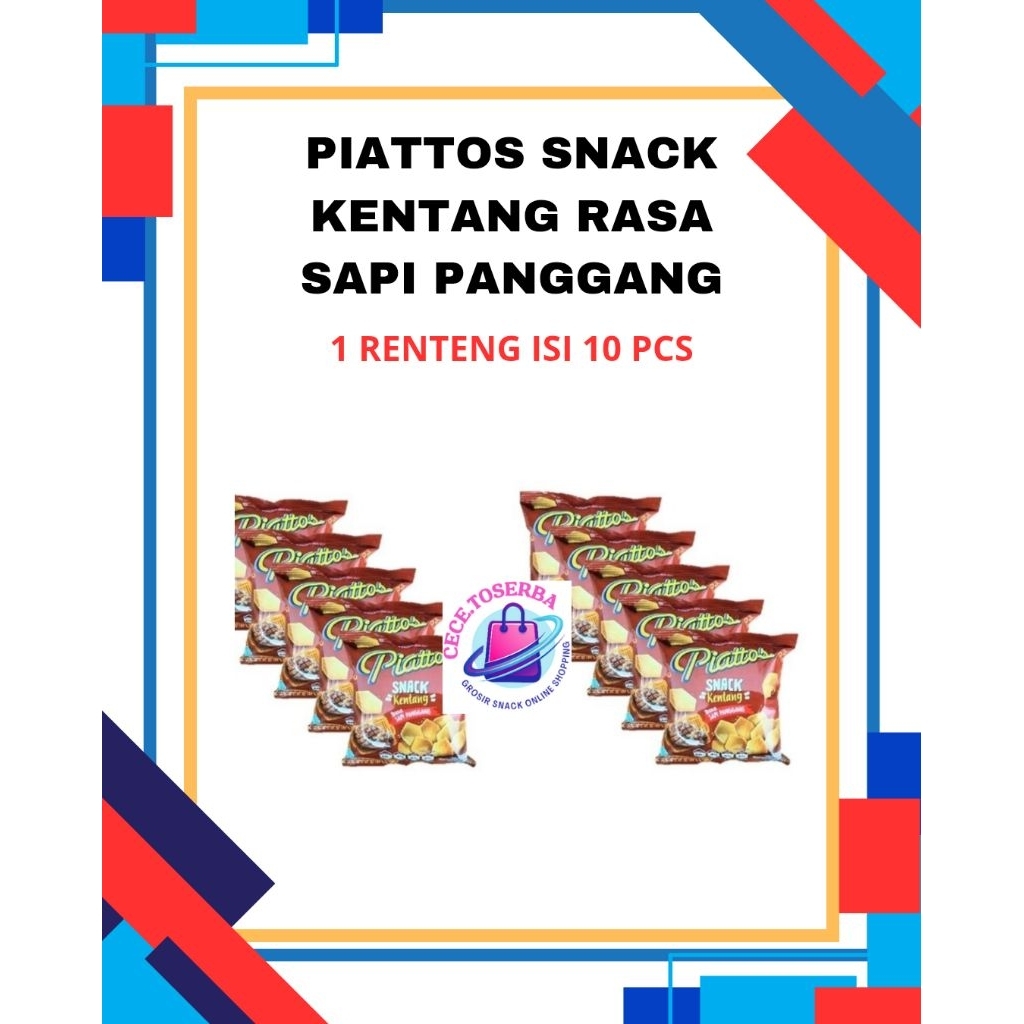 

( ECER RP 1.000)PIATTOS SNACK KENTANG ISI 10 PCS X 7G