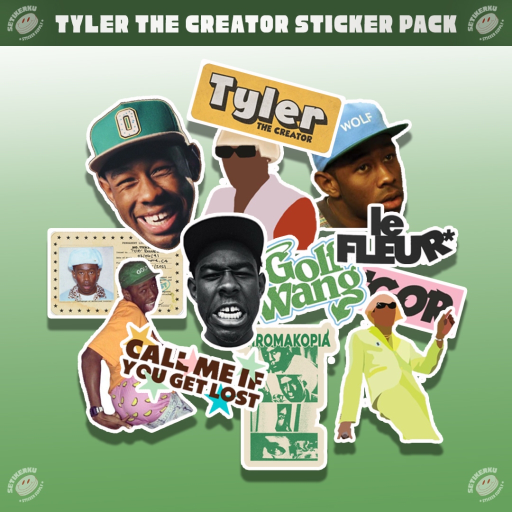 

13pcs TYLER THE CREATOR Sticker Pack | stiker tyler the creator aesthetic untuk hp laptop koper vinyl