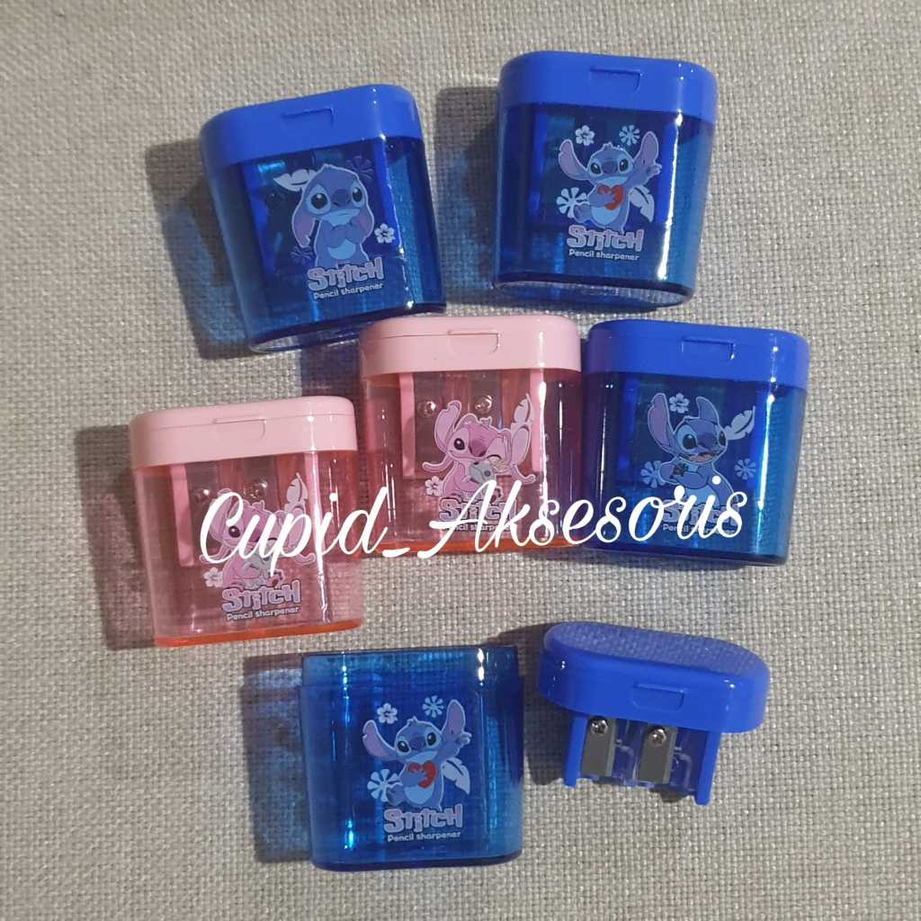 

RAUTAN 2 LUBANG / SERUTAN PENSIL / PENCIL SHARPENER BENTUK KOTAK STITCH / KUROMI DAN MY MELODY