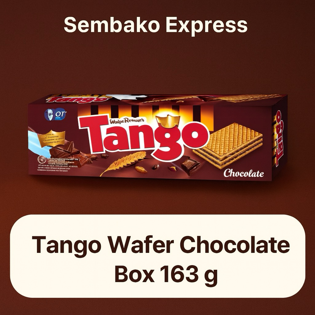 

Tango Wafer Coklat Box 163g – Renyah, Manis & Bikin Ketagihan