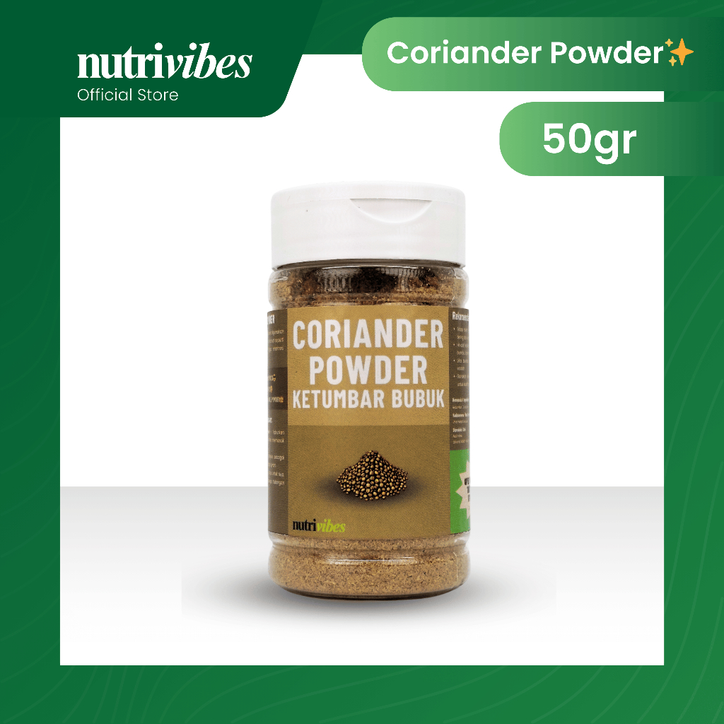 

Ketumbar Bubuk / Coriander Powder 50gr - Nutrivibes