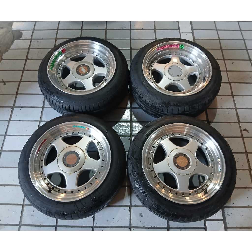 VELG MOBIL SEKEN OZ RACING16X7,5/8,5 H10X100/114 +BAN PHI 185 55 R16 BISA BUAT ERTIGA .GRANMAX .TERI