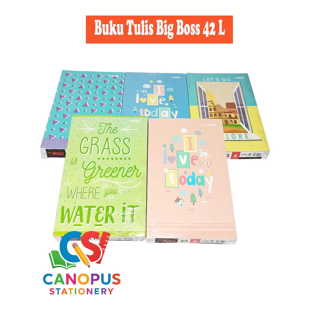 

Buku Tulis Big Boss 42 isi 42 lebar - Buku Tulis Bigboss 1 pak 6 buku