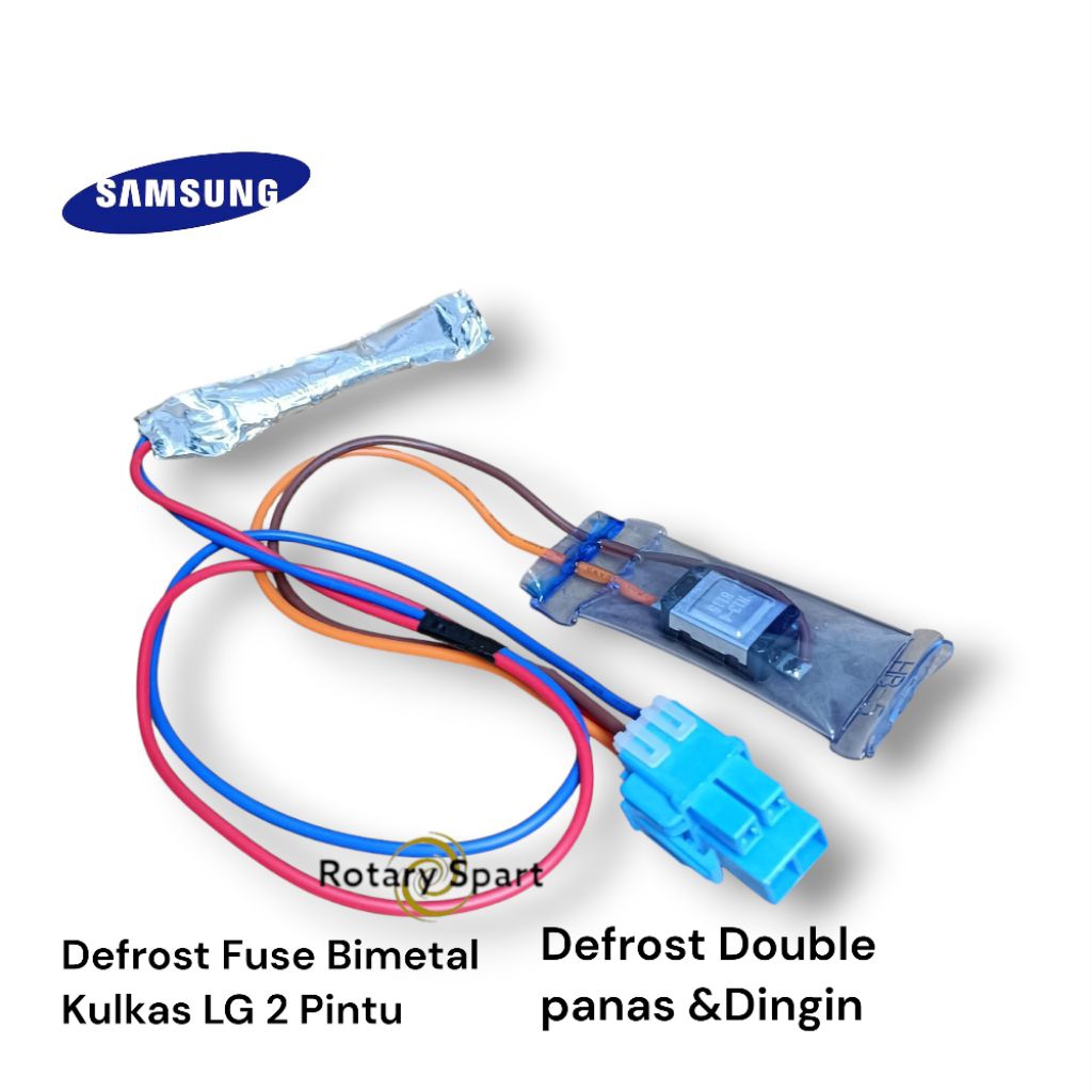 Fuse Bimetal Defrost Double panas&dingin Kulkas Samsung Defrost 4 kabel