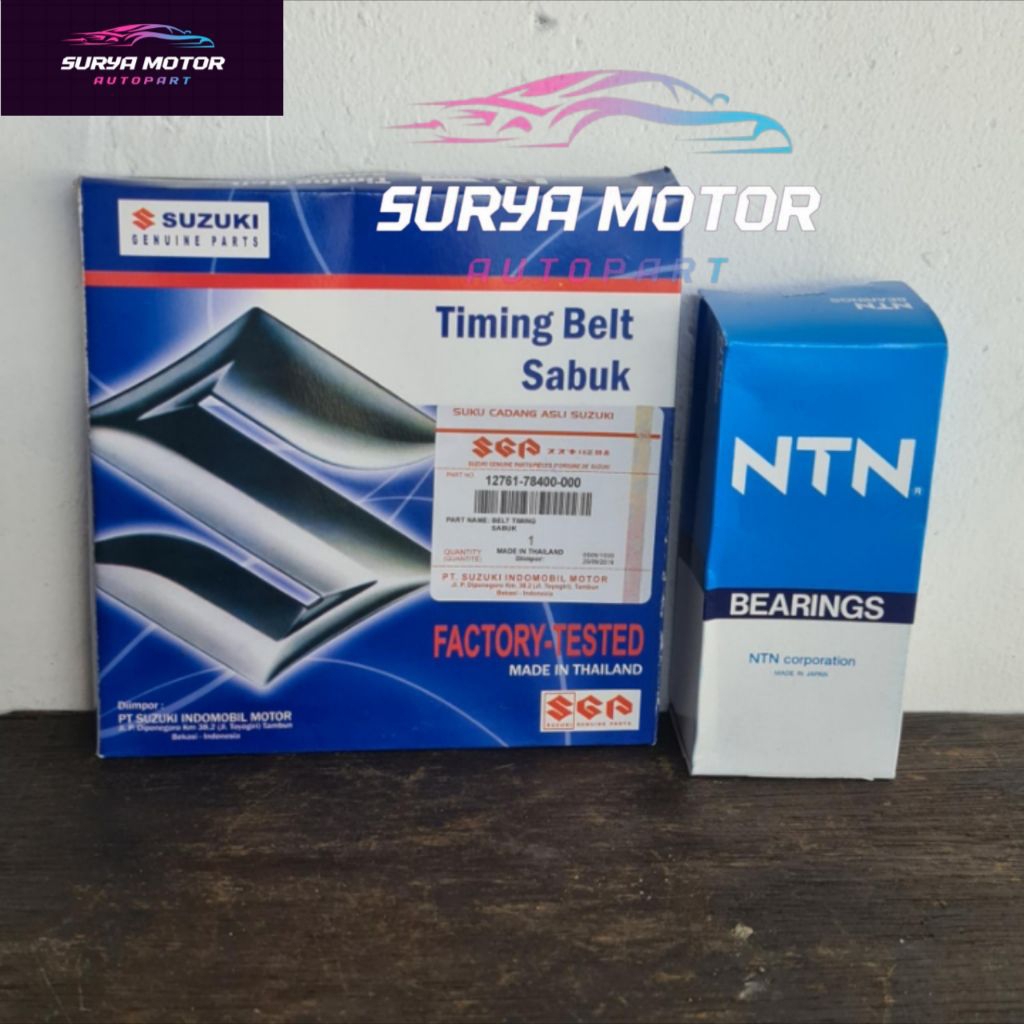 TIMING BELT + TENSIONER SUZUKI CARRY 1.0 / KARIMUN KOTAK / KATANA 1SET ORIGINAL