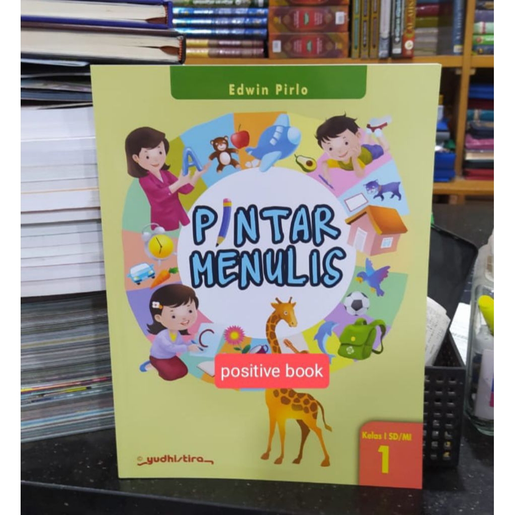 pintar menulis tegak bersambung sd kelas 1 yudistira original