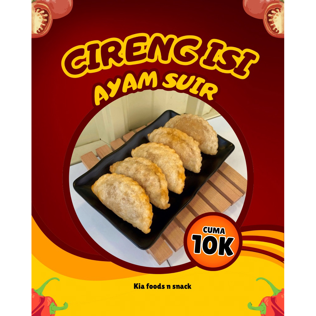 

1 pack cireng 5 pcs ayam suwir/jando/keju food frozen