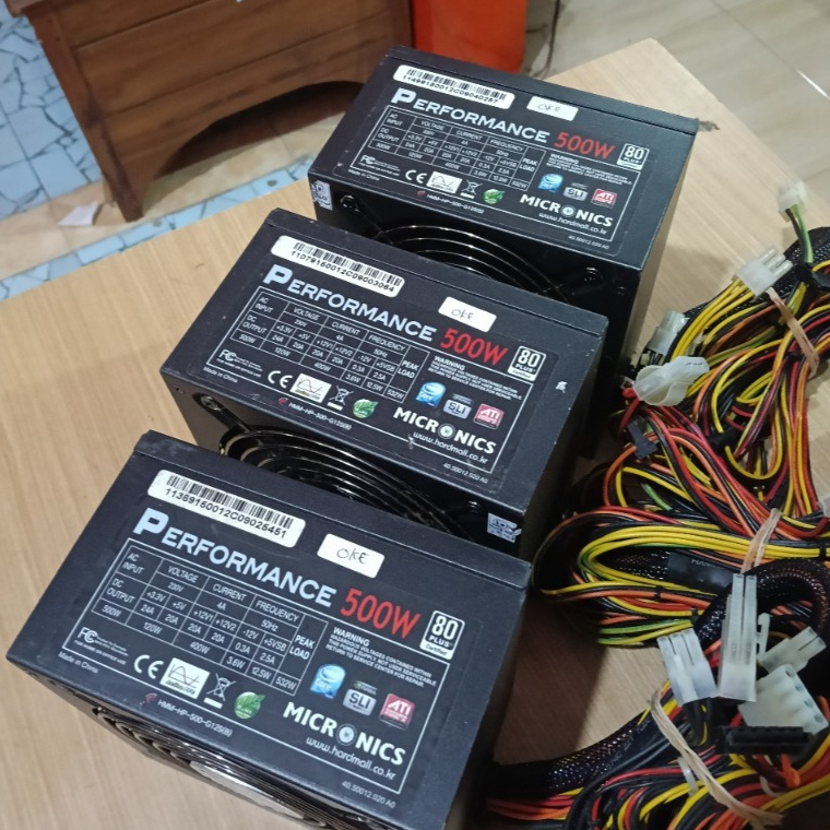 PowerSupply Psu pure 500w 80+ - Psu 500watt 80plus