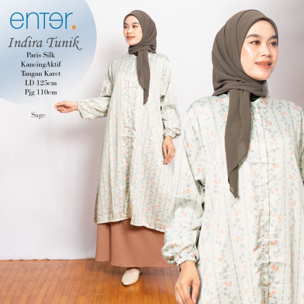 Tunik Jumbo Silk INDIRA Ori Enter