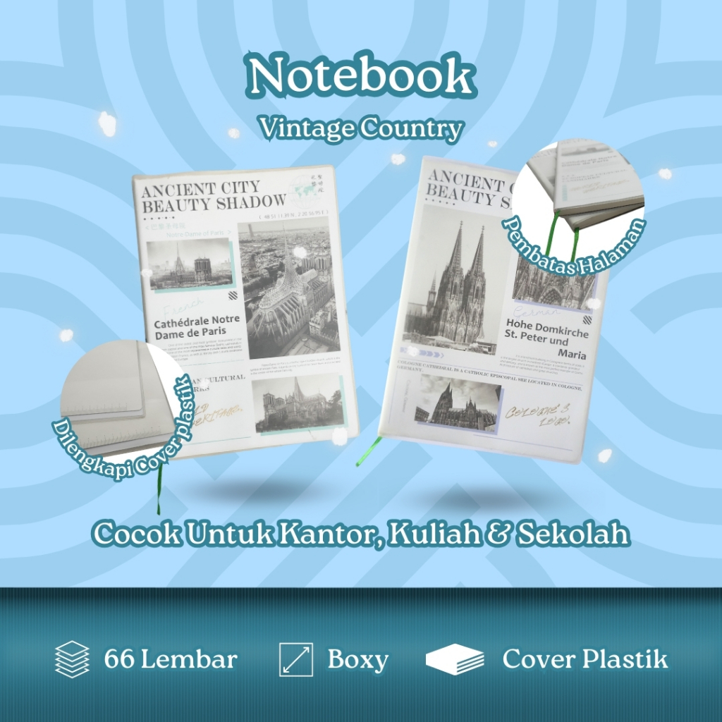

BUKU CATATAN / BUKU HARIAN / NOTE BOOK B5 PT-113525 VINTAGE COUNTRY
